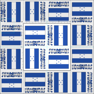 Honduranische Flagge und Honduras Stoff