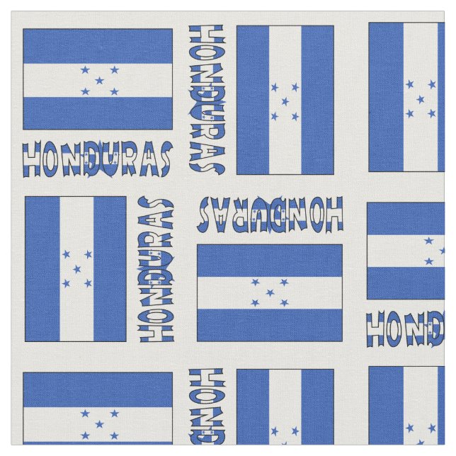 honduranische Flagge und Honduras Stoff (Nahaufnahme)