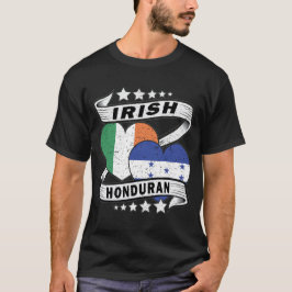 honduranische und irische Flagge T-Shirt