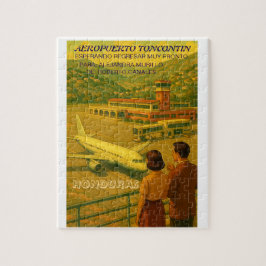 Honduras AEROPUERTO TONCONTIN Retro poster Puzzle
