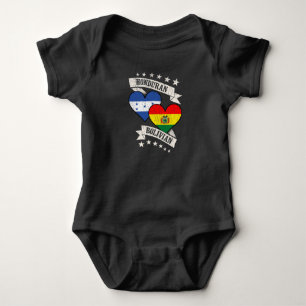 Honduras Bolivian Heart Flags Honduras Bolivien Baby Strampler