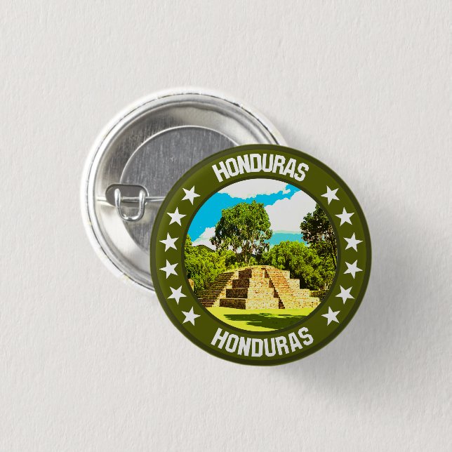 Honduras Button (Vorne & Hinten)