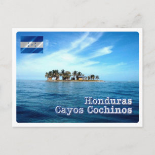 Honduras - Cayos Cochinos - Postkarte