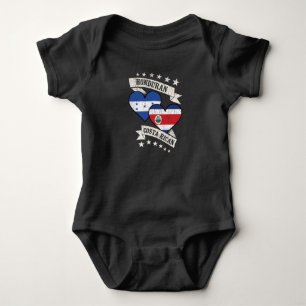 Honduras Costa Rica Herzflags Honduras Costa Ri Baby Strampler