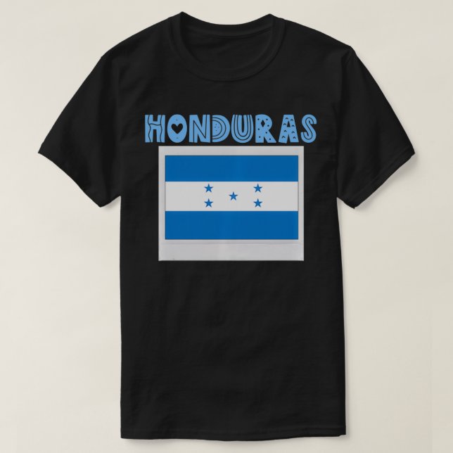 Honduras Country National Flag Proud Hondurans Gir T-Shirt (Design vorne)