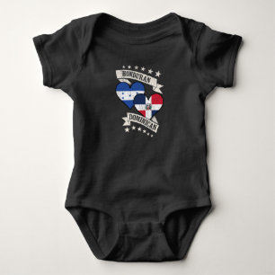 Honduras Dominikanische Herzfahnen Honduras Domini Baby Strampler