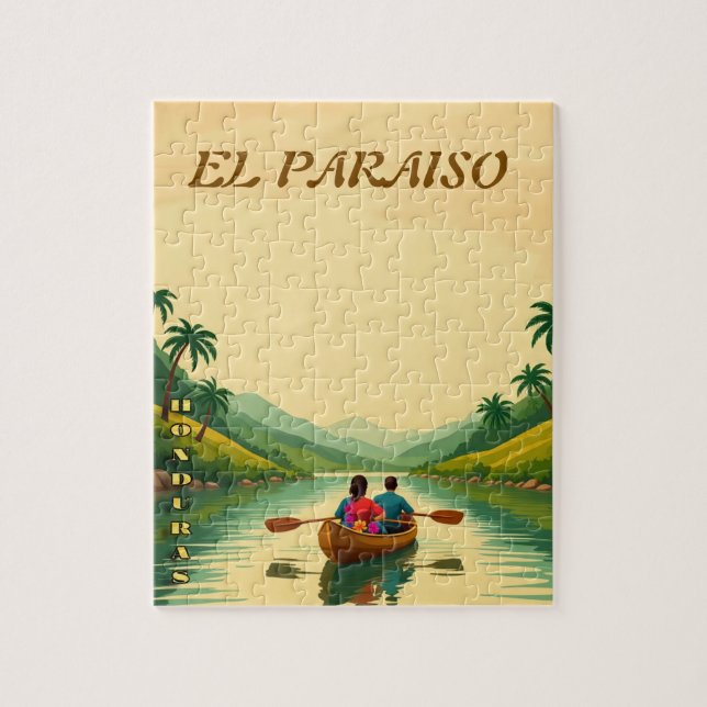  Honduras EL PARAISO Retro poster Puzzle (Vertikal)
