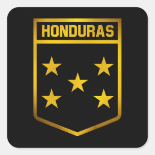 Honduras Emblem Quadratischer Aufkleber