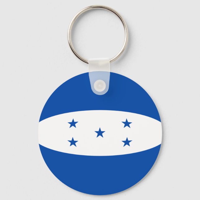 Honduras Fisheye Flag Schlüsselanhänger (Vorderseite)