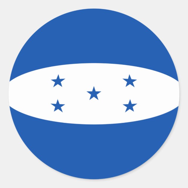 Honduras Fisheye Flag Sticker (Vorderseite)