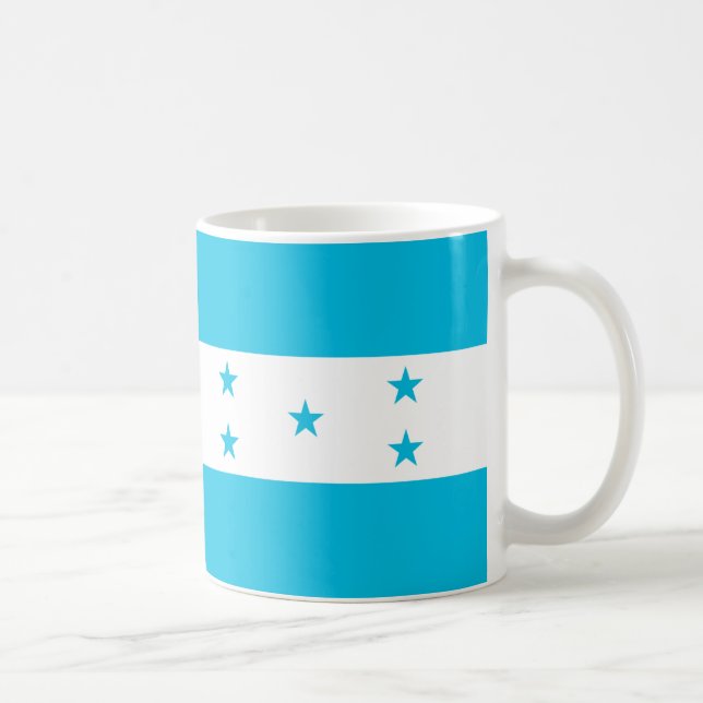 Honduras Flag Keramik Tasse (Rechts)