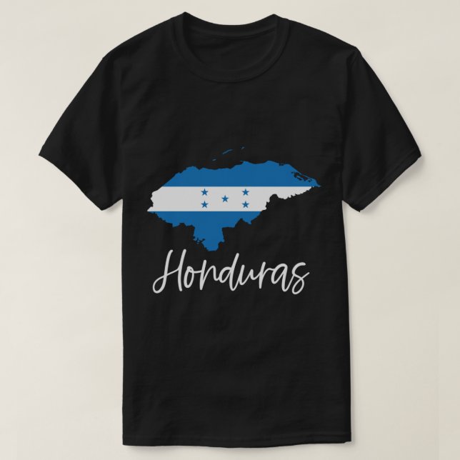 Honduras Flag Mittelamerika Copan Latina Camisa T-Shirt (Design vorne)