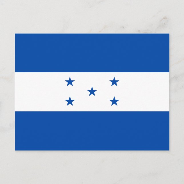 Honduras Flag Postcard Postkarte (Vorderseite)