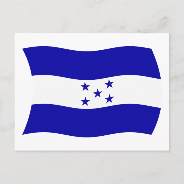 Honduras Flag Postcard Postkarte (Vorderseite)