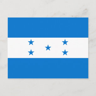 Honduras Flag Postcard Postkarte