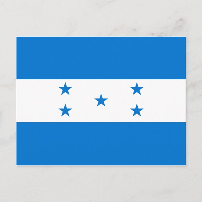 Honduras Flag Postcard Postkarte (Vorderseite)