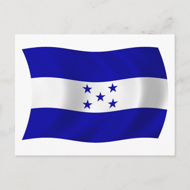 Honduras Flag Postcard Postkarte (Vorderseite)