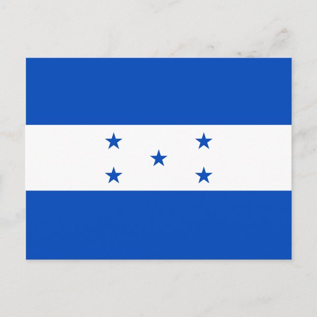 Honduras Flag Postcard Postkarte (Vorderseite)