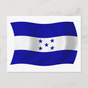 Honduras Flag Postkarte