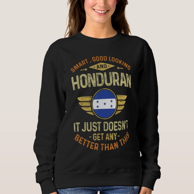 Honduras Flag Proud Hondurian Men & Women Sweatshirt (Vorderseite)