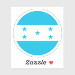 Honduras Flag Round Sticker