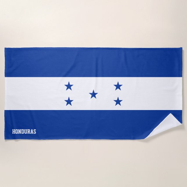 Honduras Flag Splendid Patriotic Strandtuch (Vorderseite)