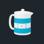 Honduras Flag Teapot<br><div class="desc">Fügen Sie Ihrer Teezeit eine Touch Honduras Stolz hinzu mit unserem exklusiven Teekessel mit der Flagge von Honduras! Dieser Teekessel mit viel Liebe zum Detail ist mehr als nur ein funktioneller Gegenstand, er ist eine Feier von Honduras Erbe und Kulturstolz. Das lebhafte Design zeigt die berühmte honduranische Fahne und macht...</div>