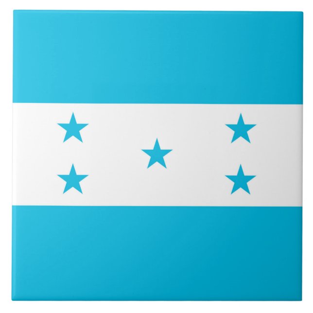Honduras Flag Tile Fliese (Vorderseite)