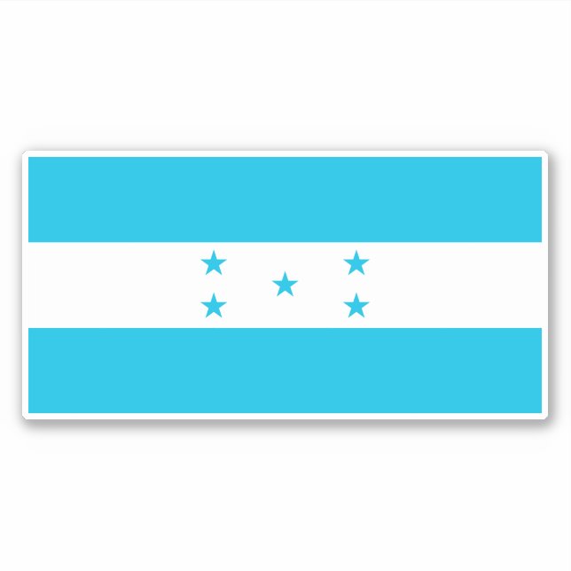 Honduras-Flagge Aufkleber (Vorderseite)