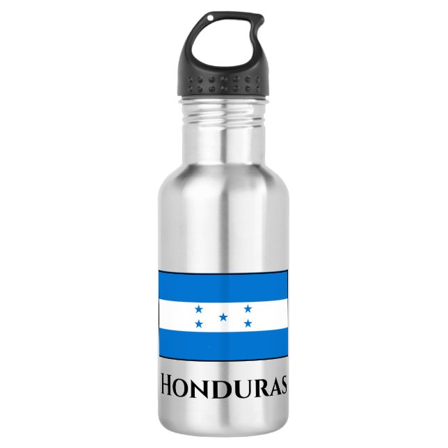 Honduras-Flagge Edelstahlflasche (Vorderseite)