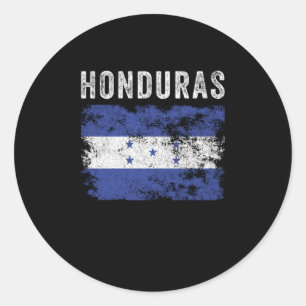 Honduras-Flagge erschüttert - honduranische Flagge Runder Aufkleber