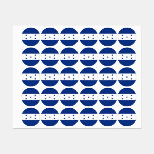 Honduras-Flagge Etiketten