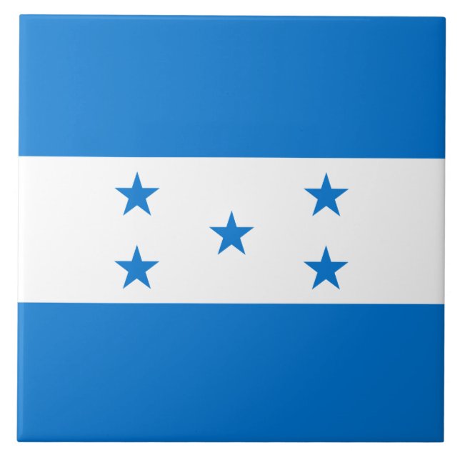 Honduras-Flagge Fliese (Vorderseite)