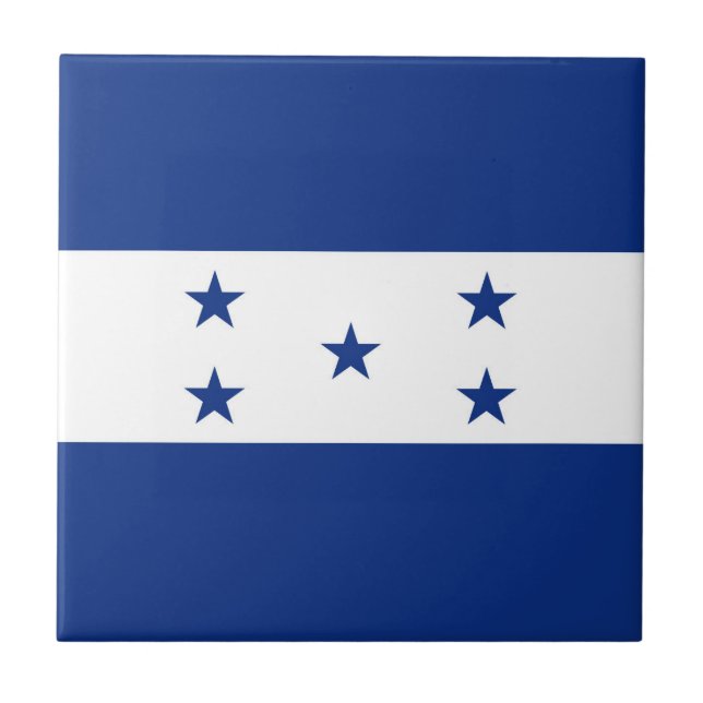 Honduras-Flagge Fliese (Vorderseite)