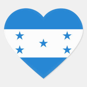 Honduras-Flagge Herz-Aufkleber