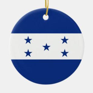 Honduras-Flagge Keramik Ornament