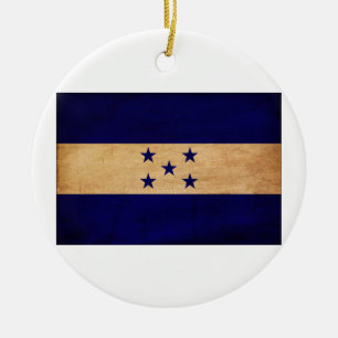 Honduras-Flagge Keramik Ornament
