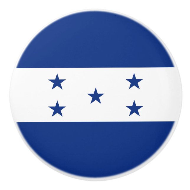 Honduras-Flagge Keramikknauf (Vorderseite)