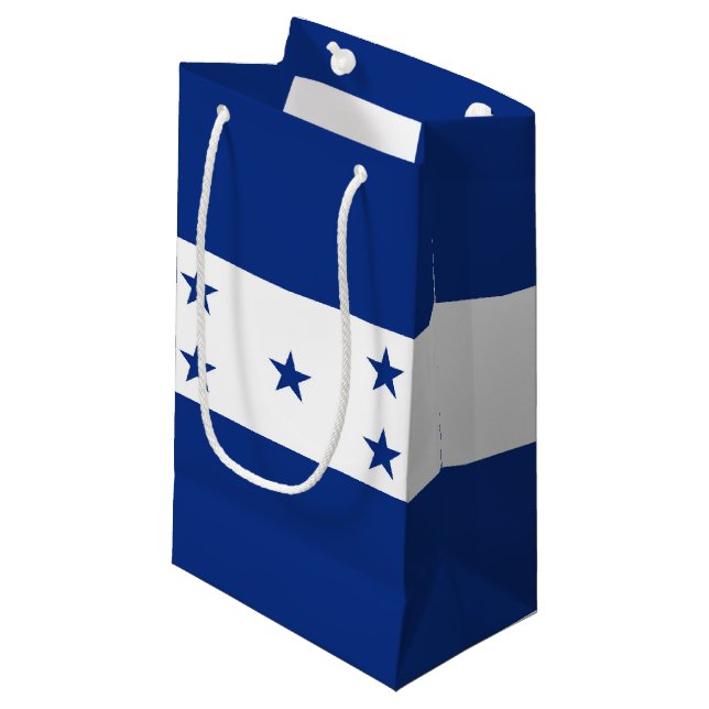 Honduras-Flagge Kleine Geschenktüte (Vorderseite Schrägansicht)