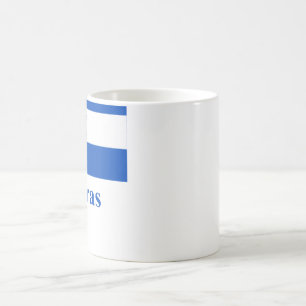 Honduras-Flagge mit Namen Tasse