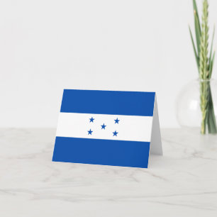 Honduras Flagge Notizkarte Karte