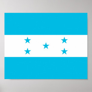 Honduras-Flagge Poster