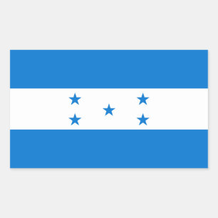 Honduras-Flagge Rechteckiger Aufkleber