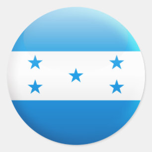 Honduras-Flagge Runder Aufkleber