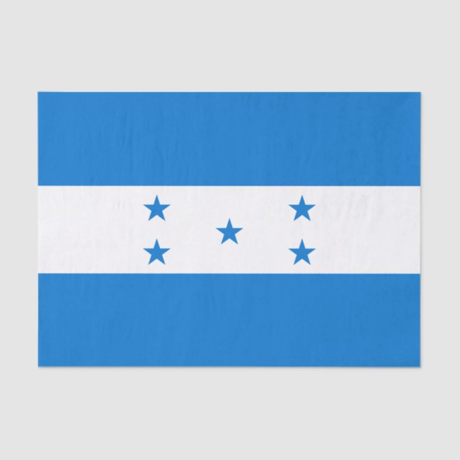Honduras-Flagge Seidenpapier (Vorderseite)