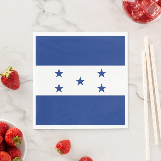 Honduras-Flagge Serviette (Beispiel)