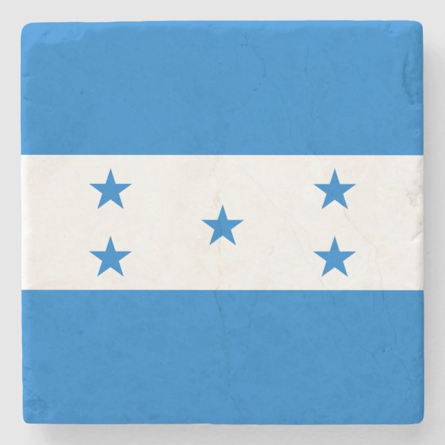 Honduras-Flagge Steinuntersetzer (Vorderseite)
