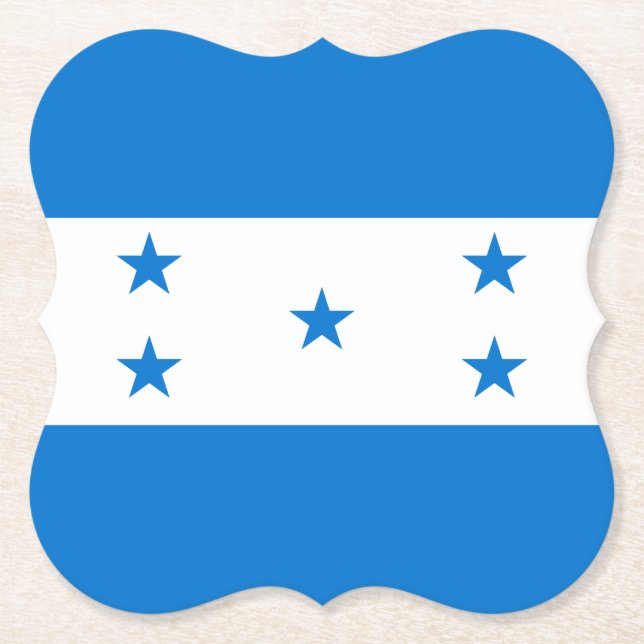Honduras-Flagge Untersetzer (Vorderseite)