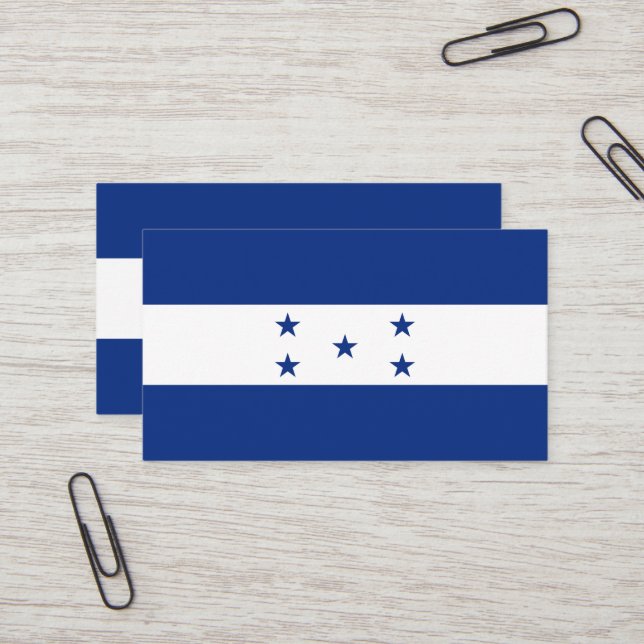 Honduras-Flagge Visitenkarte (Vorderseite/Rückseite Beispiel)