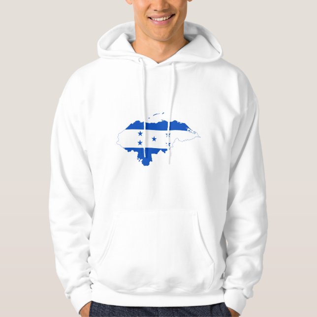 Honduras-Flaggen-Karte HN Hoodie (Vorderseite)
